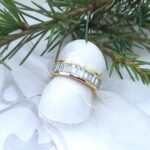 Luxury Baguette Cut Diamond Wedding Ring custom made in 18ct yellow gold by Pearl Perfect Design Room