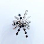 Dazzling 'Starburst' Ring designed in Platinum with Sapphires & Diamonds by Pearl Perfect Dublin.