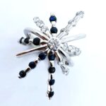 Dazzling 'Starburst' Ring designed in Platinum with Sapphires & Diamonds by Pearl Perfect Dublin.